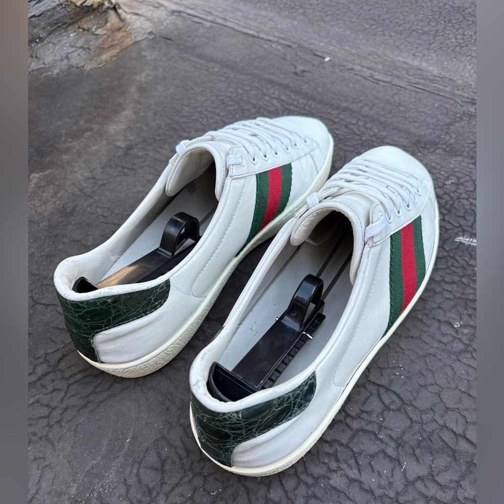 AUTHENTIC Gucci Ace Classic Sneakers Men US 9/9.5 - Picture 8 of 10